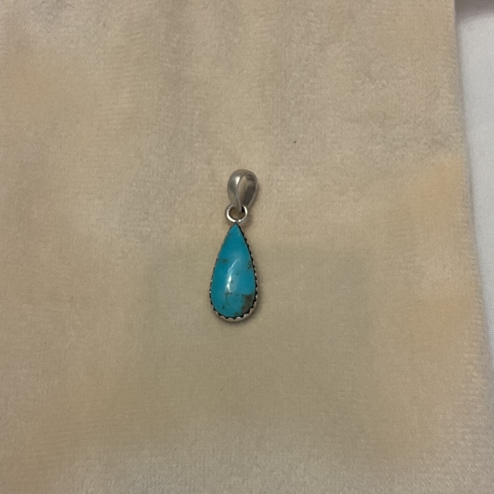 Turquoise Teardrop Pendant